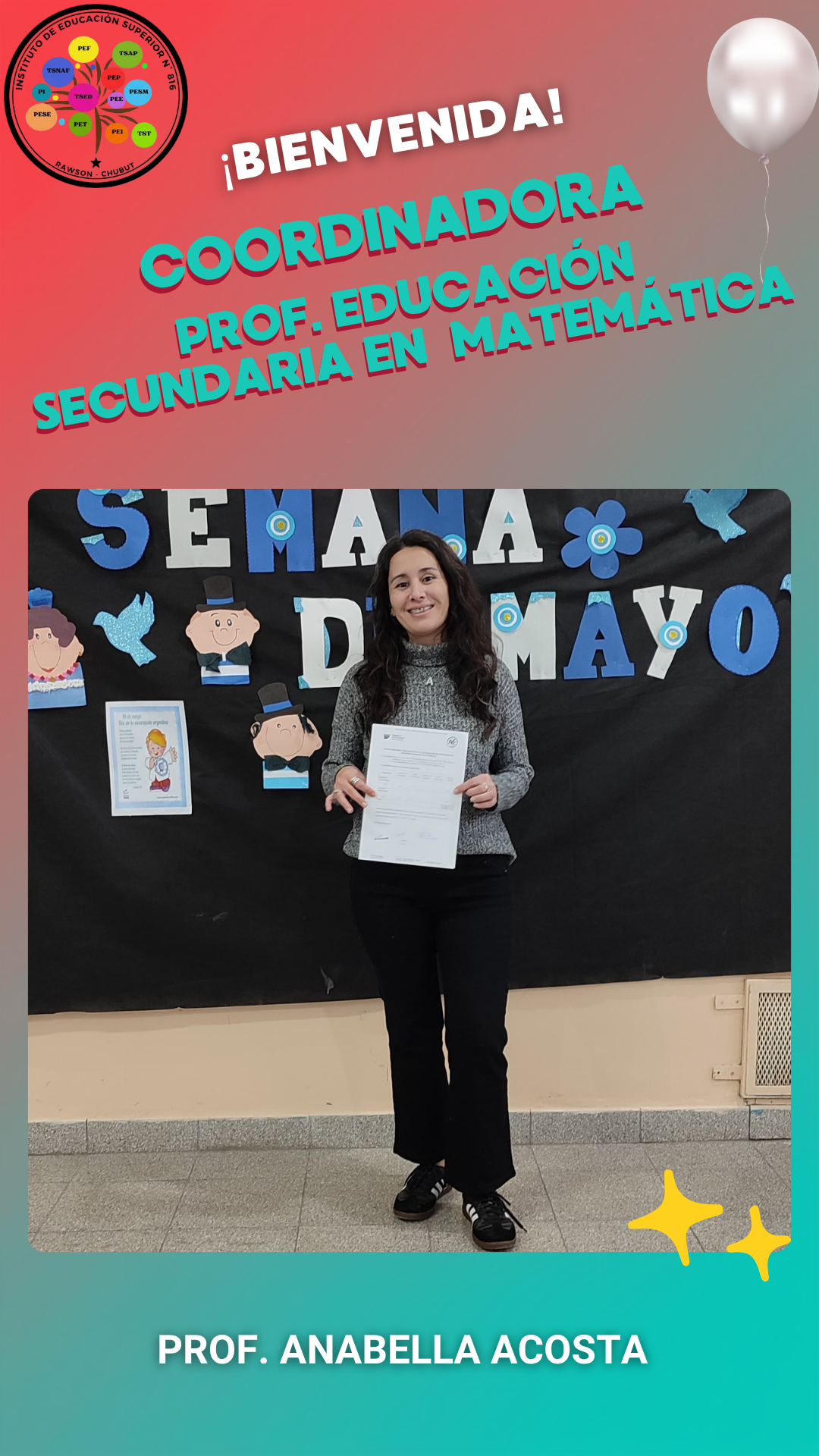 Bienvenida Coordinadora